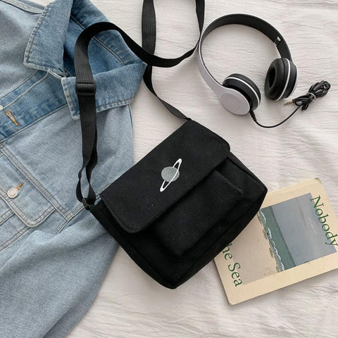 Bag Messenger-bags Small Planet Embroidered Bag Fashion-BS00386-Veeddydropshipping