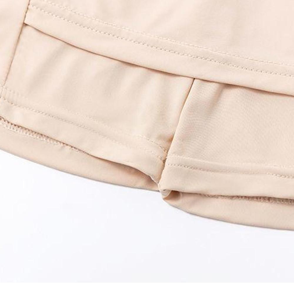 Women Thin high waist Bottoming pants Stretch Ice silk shorts-WF00500-Veeddydropshipping