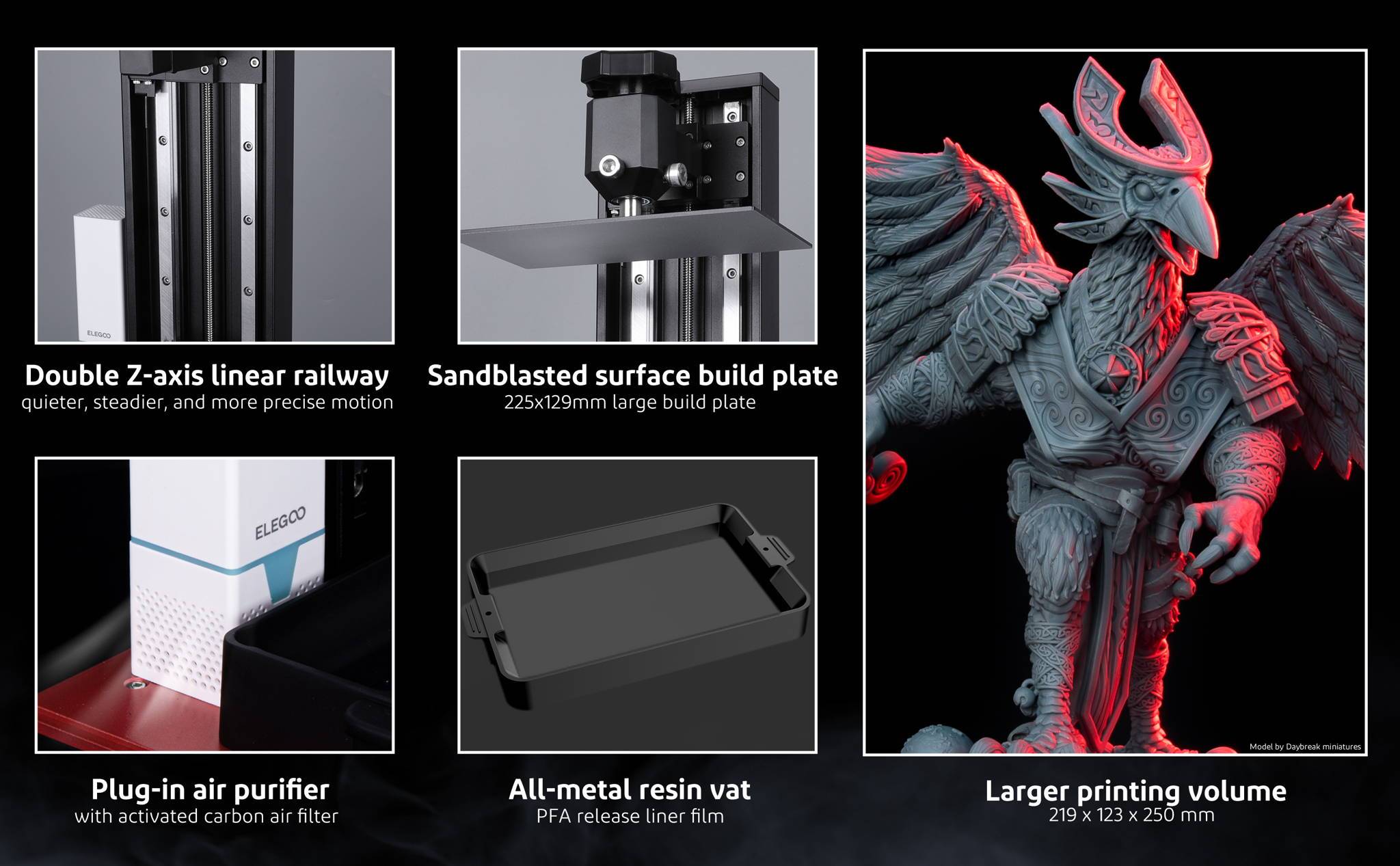Mono MSLA 3D printer UV resin curing 8K liquid crystal 3D printer 10 ''8K liquid crystal printing