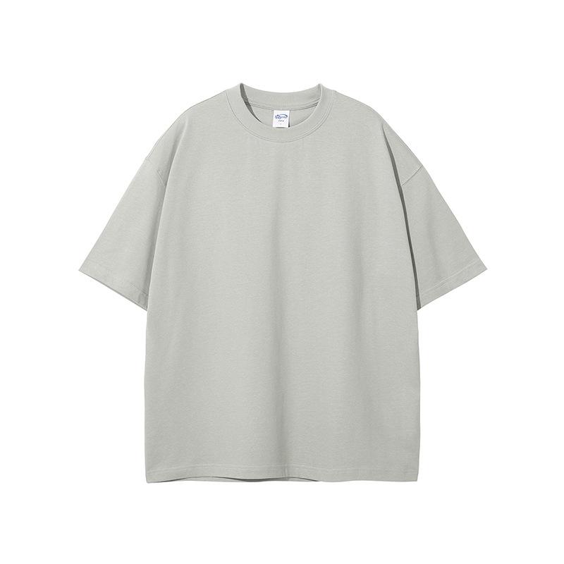 Pure Cotton Solid Color T-shirt Unisex T-shirt Vintage Street Wash T-shirt-Veeddydropshipping