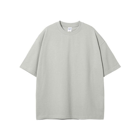 Pure Cotton Solid Color T-shirt Unisex T-shirt Vintage Street Wash T-shirt-Veeddydropshipping