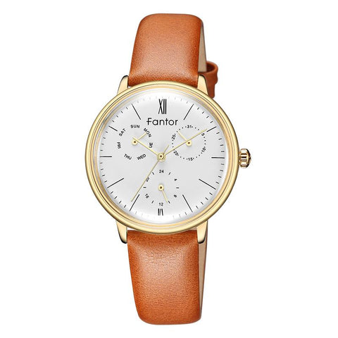 Luxury Leather Ladies Watch Woman Quartz Wristwatch-JW00985-Veeddydropshipping