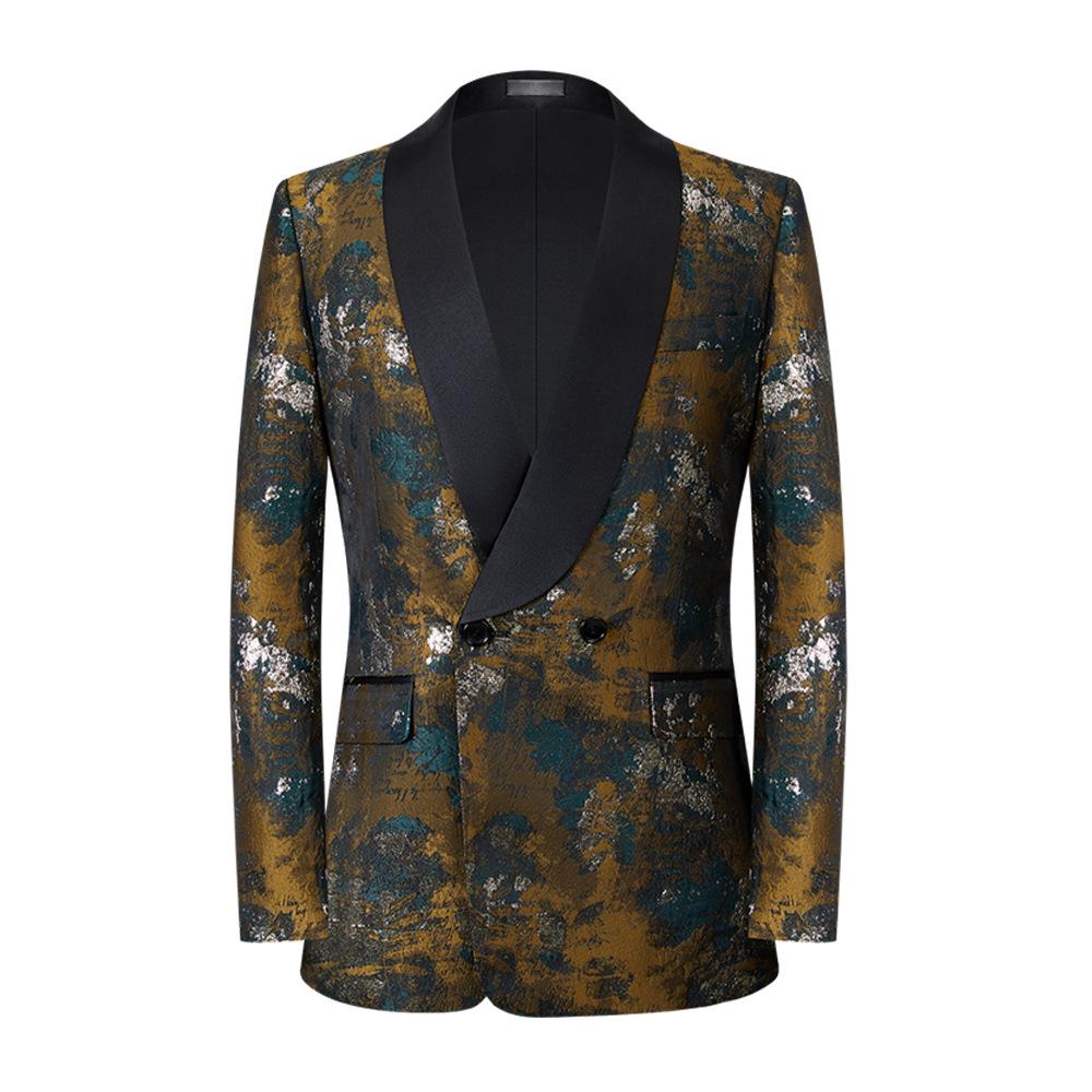 Personal Leisure Multicolor Printing blazer Slim Stage-MF01320-Veeddydropshipping