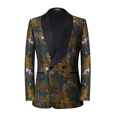 Personal Leisure Multicolor Printing blazer Slim Stage-MF01320-Veeddydropshipping