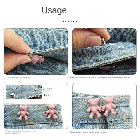 Removable Without Nail Without Seam Waist Button-HA00093-Veeddydropshipping