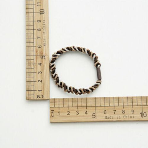 Braided Elastic Hair Rubber Bands-WF01122-Veeddydropshipping
