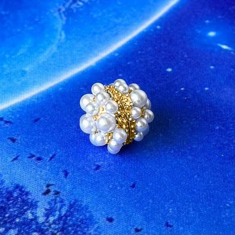 Simulation Pearl Magnetology Lymphvity Non Piercing Acupressure Earring-JW00138-Veeddydropshipping