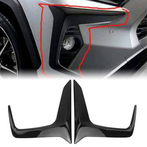 For Toyota RAV4 2019-2022 Car Gloss Black Front Bumper Fog Light Frame-AM00086-Veeddydropshipping