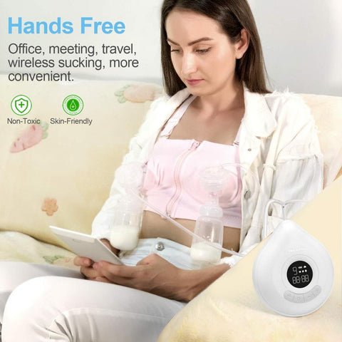 Double Electric Breast Feeding Pump, Portable Pain-Free Strong Suction 3-TB00685-Veeddydropshipping