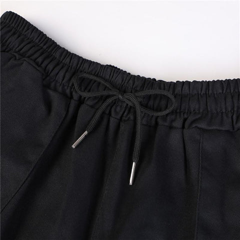 Women Cargo Pants High Waist Baggy Wide Leg Pants-WF00374-Veeddydropshipping