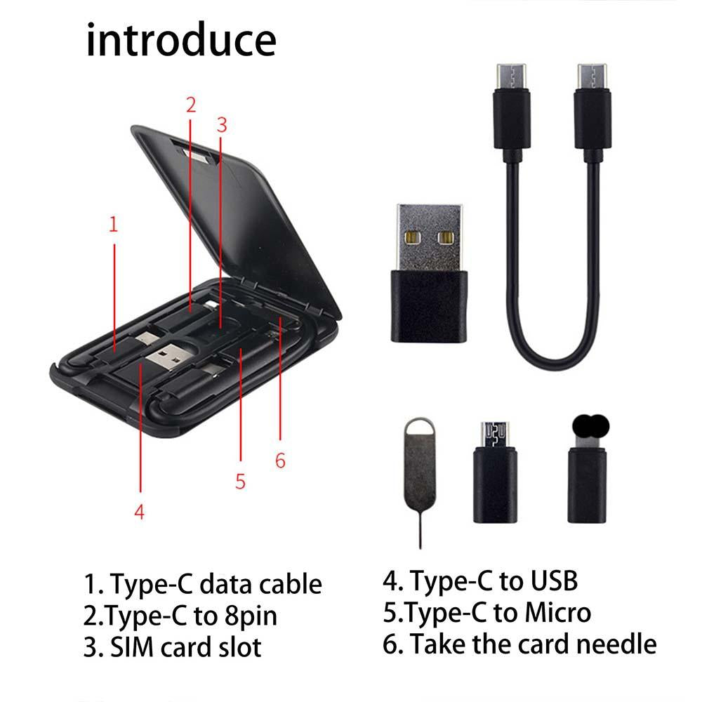 Multi-functional USB Cable Card Kit Storage Box-Veeddydropshipping