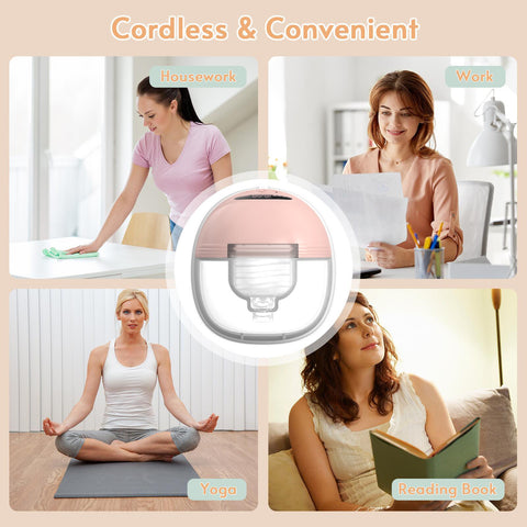 Portable Electric Breast Pump Wearable for Breastfeeding Hands Free 3-TB00631-Veeddydropshipping