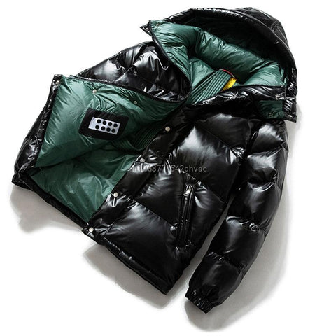 Jacket For Men Bright Thicken Super Warm Hooded Down-MF01211-Veeddydropshipping
