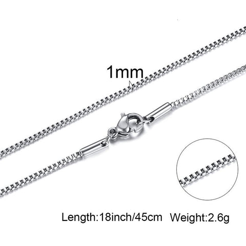 STEEL CHAIN NECKLACE FOR MEN JEWELRY LINK CHOKER-JW01198-Veeddydropshipping