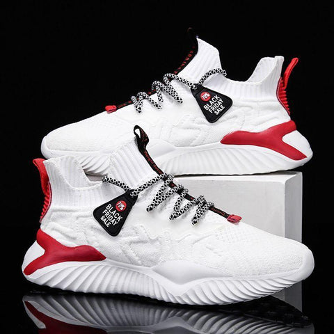 Lace Up Men Mesh Shoes Fashion Casual No-slip Vulcanize-BS01416-Veeddydropshipping