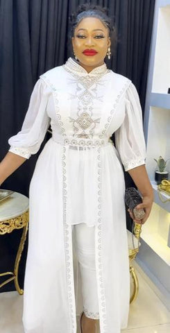 African women clothing Muslim 2-piece set-WF01658-Veeddydropshipping