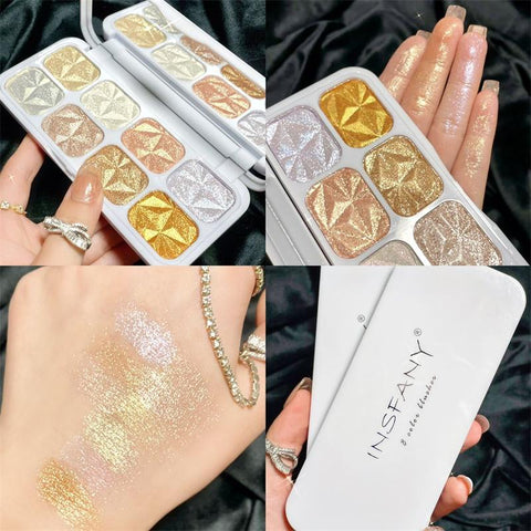 Glitter Highlighter Face Contour Blush Palette Makeup-BH00694-Veeddydropshipping