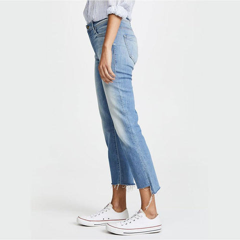 Women casual jeans fashion all match denim pants-WF00406-Veeddydropshipping
