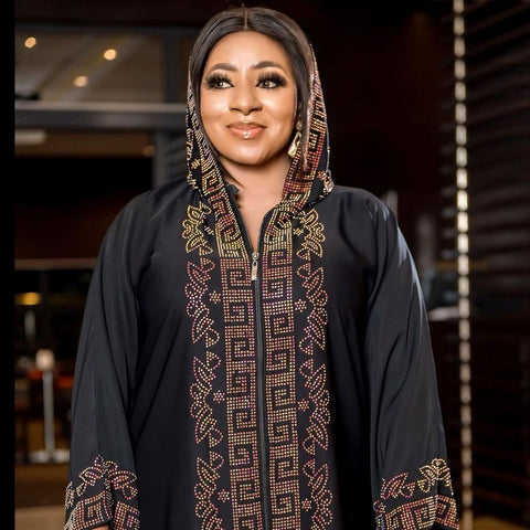 African Long Sleeve Free Size Dress-WF01675-Veeddydropshipping