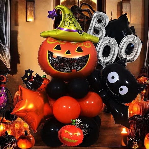 Mini Halloween Pumpkin Ghost Balloons Bat-HA01865-Veeddydropshipping
