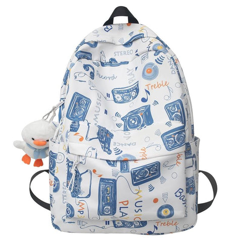 Waterproof Lady Male School Bag Women College Backpack-BS00330-Veeddydropshipping