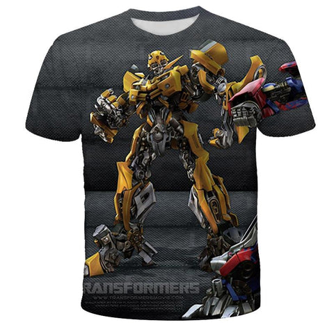 New 2022 Children clothes Transformers 3D Tshirts Children Casual-TB01160-Veeddydropshipping