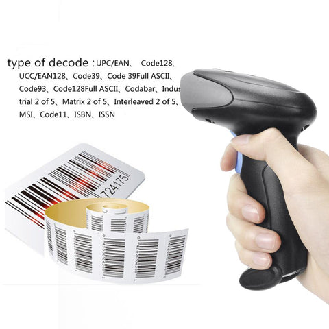 Wireless Barcode Scanner USB Wired/ 2.4G Wireless 1D Bar code Reader-Veeddydropshipping