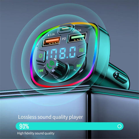 Car Bluetooth 5.0 FM Transmitter PD 18W-PA01160-Veeddydropshipping