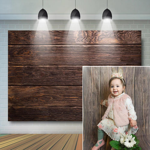 Wood Backdrop for Photography Food Baby Portrait Photography Backdrops White Brown Christmas-CE00298-Veeddydropshipping
