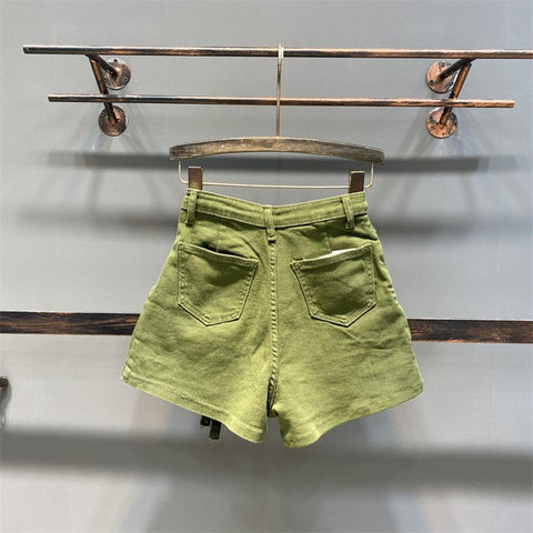 Sexy Denim Shorts High Waist Jean Pants-WF00629-Veeddydropshipping