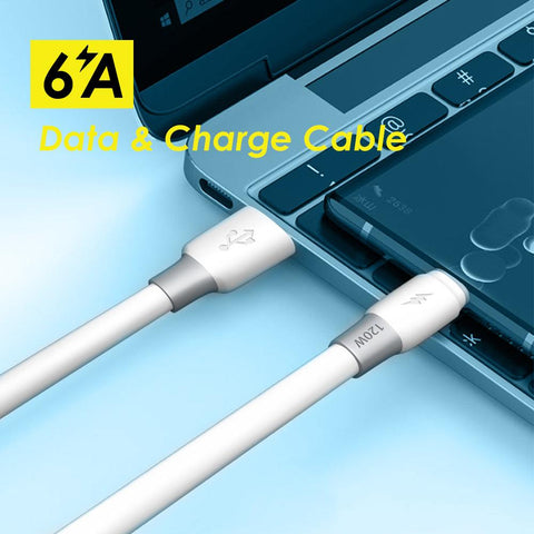 120W 6A Super Fast Charge Type-C Liquid Silicone Cable Quick Charge USB Cable-PA00440-Veeddydropshipping