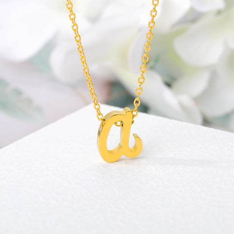 Letter Necklaces For Women Stainless  Necklace Jewelry -JW01251-Veeddydropshipping