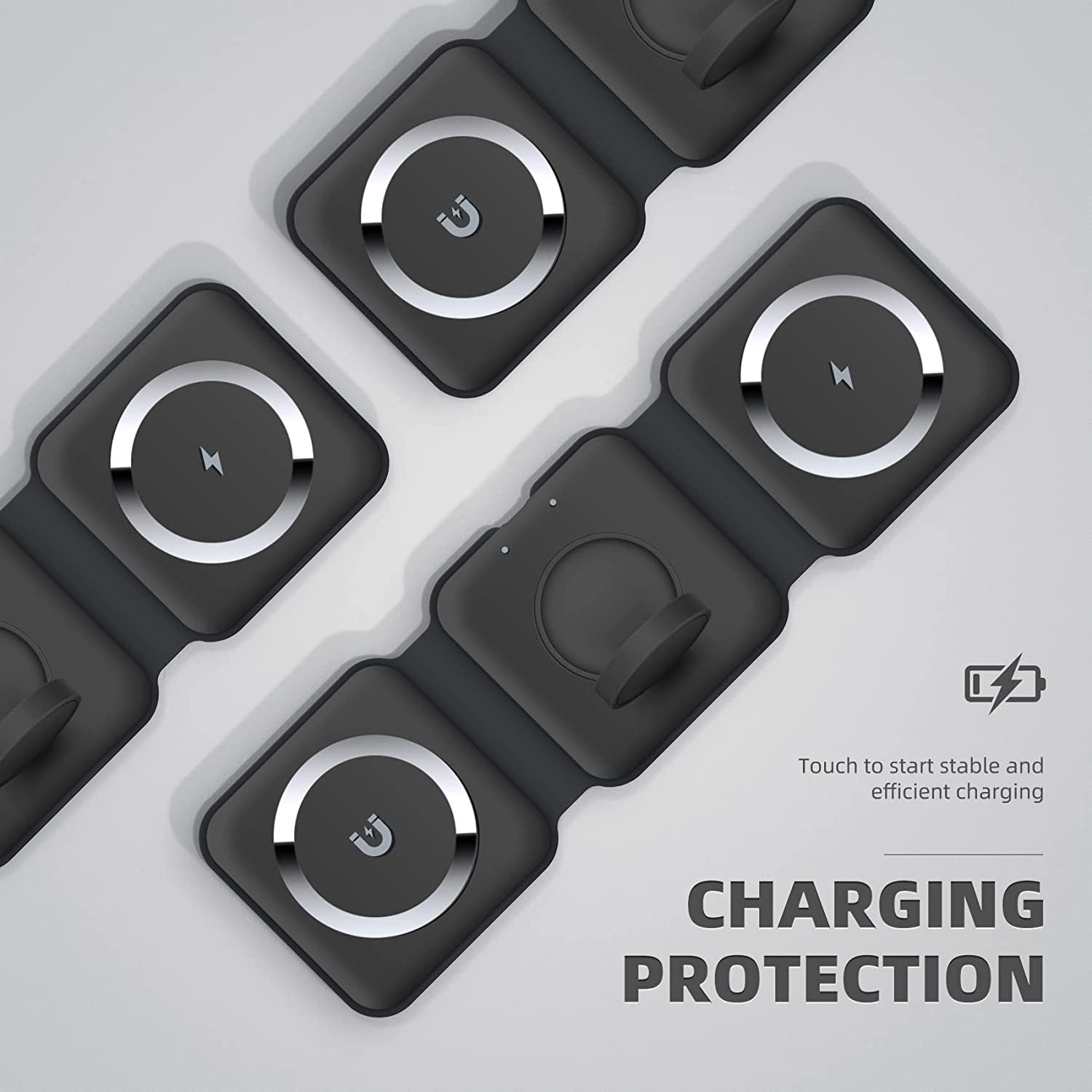 3in1 Wireless Charger Magnetic Foldable-Veeddydropshipping