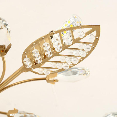 Led Ceiling Lights Crystals Leaf  Modern-TI00283-Veeddydropshipping