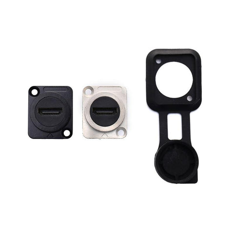 D Type Chassis Connector D Female Socket Panel Mounted Connector HDMI-Compatible-CE00128-Veeddydropshipping