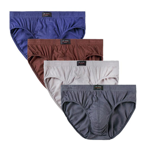 Male Solid Briefs Underpants for Men Brief Panties Mens Bikini-MF01635-Veeddydropshipping
