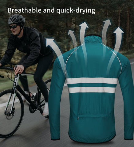 Cycling Jacket Man Windproof Waterproof Reflective Ultralight MTB Mountain -OS00643-Veeddydropshipping