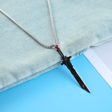 Weapons Necklace  Gravestone Choker Sword Pendant-JW01267-Veeddydropshipping