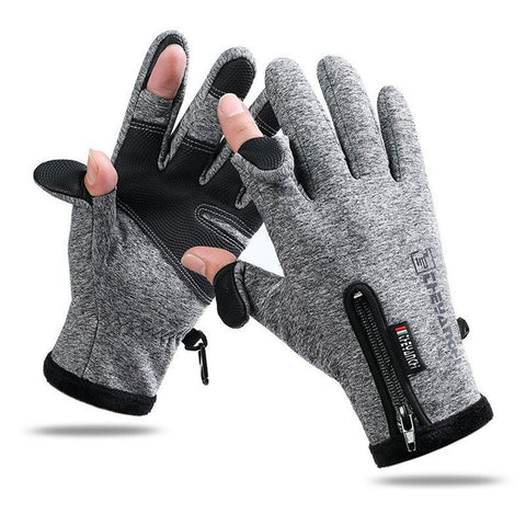 Winter Ridding gloves Fishing Gloves 2 Finger Flip Waterproof Windproof Photograph -OS01173-Veeddydropshipping