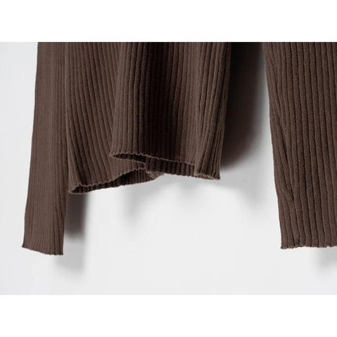 Cotton Knit Polo Sweater Women Long Sleeve V Neck-WF00100-Veeddydropshipping