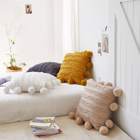 Small Plush Around The Ball Craft Sofa Cushion Cover-HA00521-Veeddydropshipping