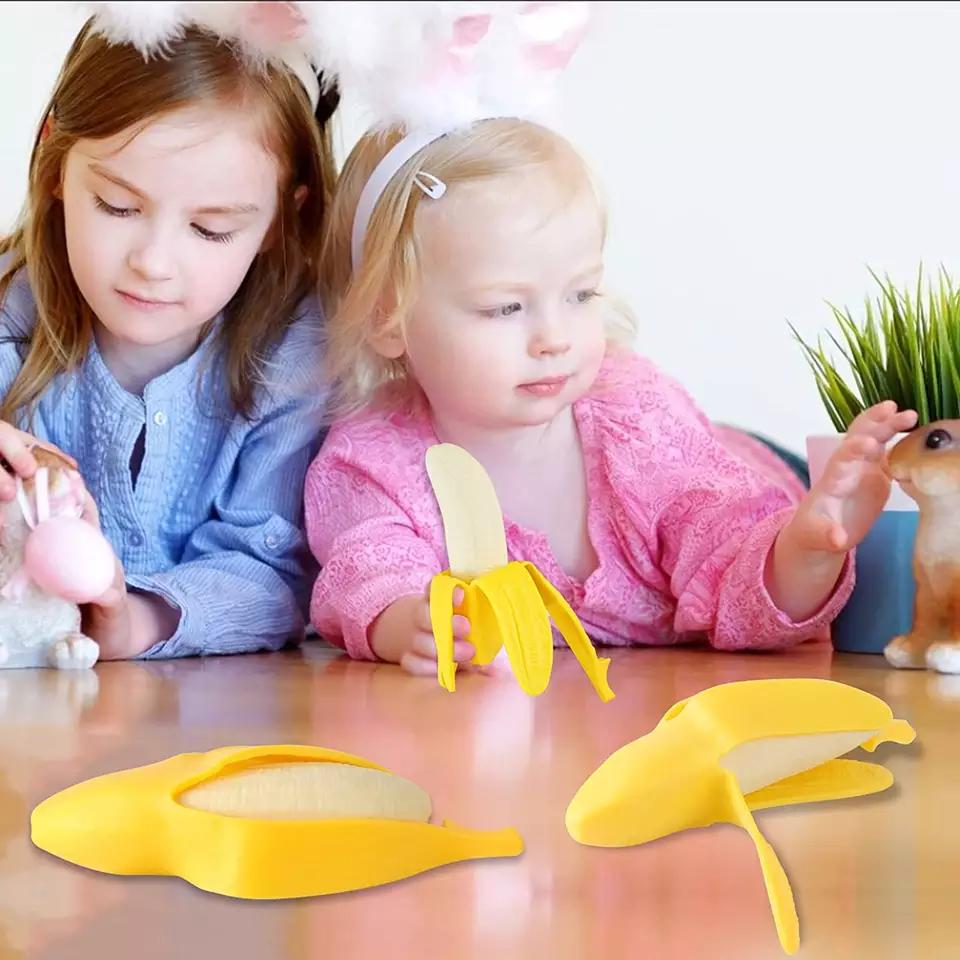 Novelty Fidget Banana Toy Super Soft Banana Squeeze Toy For Stress-TB01504-Veeddydropshipping