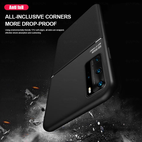Silicone Car Magnetic Holder Case For Huawei P40 Pro P20 P30 Lite Light Hauwei-PA00269-Veeddydropshipping