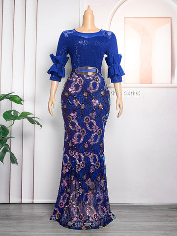 African Women Plus Size Evening Dresses-WF01530-Veeddydropshipping