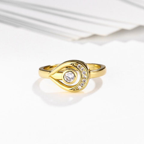 Luxury  925 Sterling Silver Exquisite Zirconia Stone rings -JW00430-Veeddydropshipping