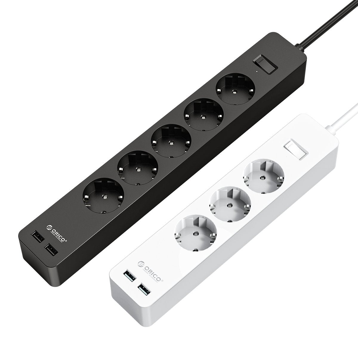 Electronic Socket Power Strip Socket 3AC 5 AC Outlet With 2 USB Port Smart EU-CE00107-Veeddydropshipping