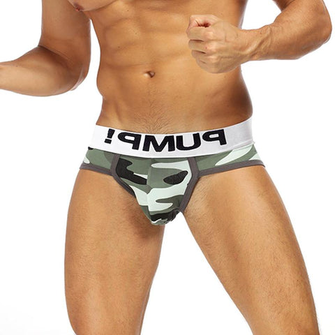 Underwear Men Briefs Underpants Low waist Men&#39;s Briefs Bikini-MF01656-Veeddydropshipping