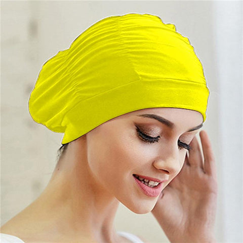 Swimming Hat Women Unisex Girls Long Hair Bathing Cap Swimming Cap Stretch-OS00154-Veeddydropshipping