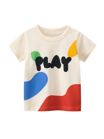 LJMOFA 2-8T Toddler Kid Baby Girls Clothes Summer Cotton T Shirt Short-TB00969-Veeddydropshipping