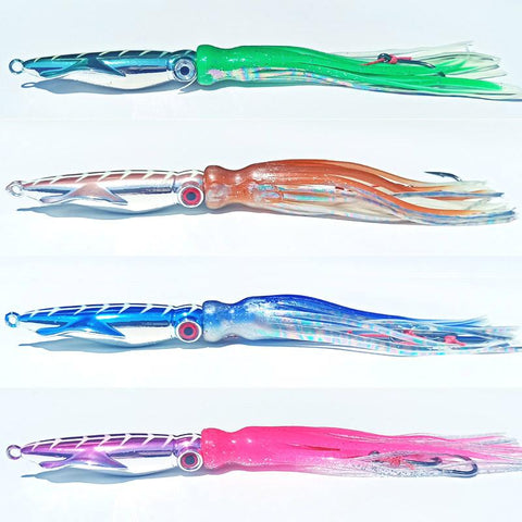 1PC Metal Head Octopus Skirt Fishing Jigging Lure 60g100g120g150g200g Artifial  -OS00499-Veeddydropshipping